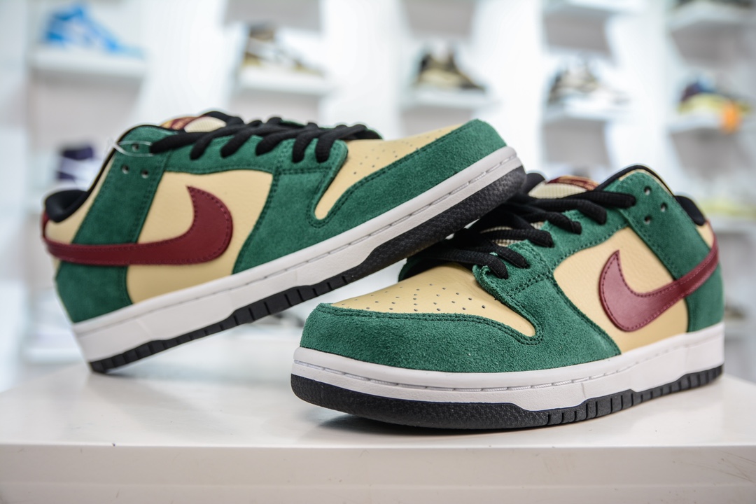 210 T版 史诗级性价比 NIKE SB Dunk Low Pro "Vegas Gold"白绿酒红 304292-700