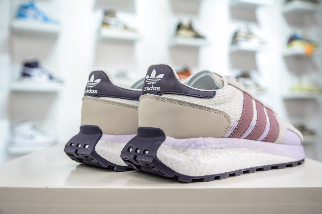 200 Adidas   Originals Retropy Boost E5系列复古赛车原型一代系列爆米花缓震休闲运动慢跑鞋 IE0504