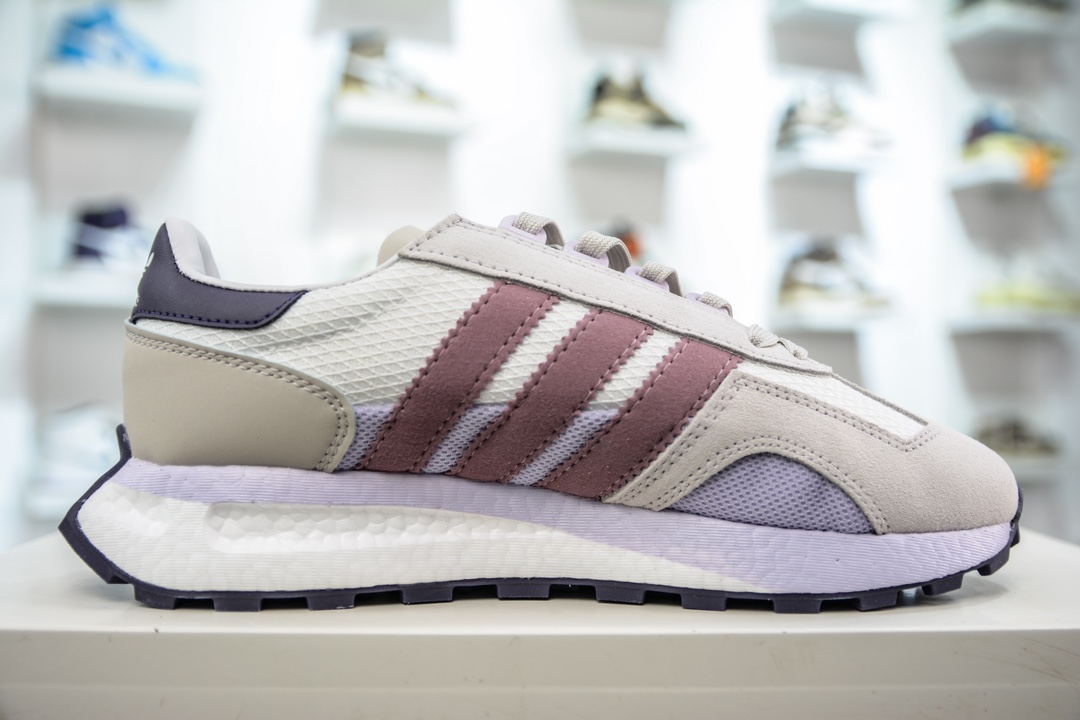 200 Adidas   Originals Retropy Boost E5系列复古赛车原型一代系列爆米花缓震休闲运动慢跑鞋 IE0504