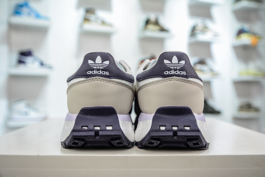 200 Adidas   Originals Retropy Boost E5系列复古赛车原型一代系列爆米花缓震休闲运动慢跑鞋 IE0504