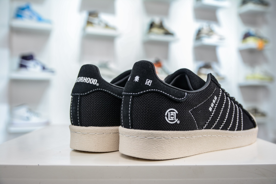 200  NEIGHBORHOOD × CLOT x Adidas   originals Superstar 三方联名经典贝壳头 球鞋