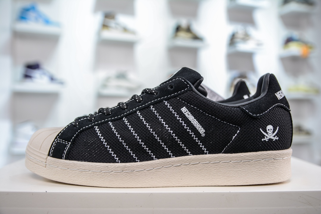 200  NEIGHBORHOOD × CLOT x Adidas   originals Superstar 三方联名经典贝壳头 球鞋