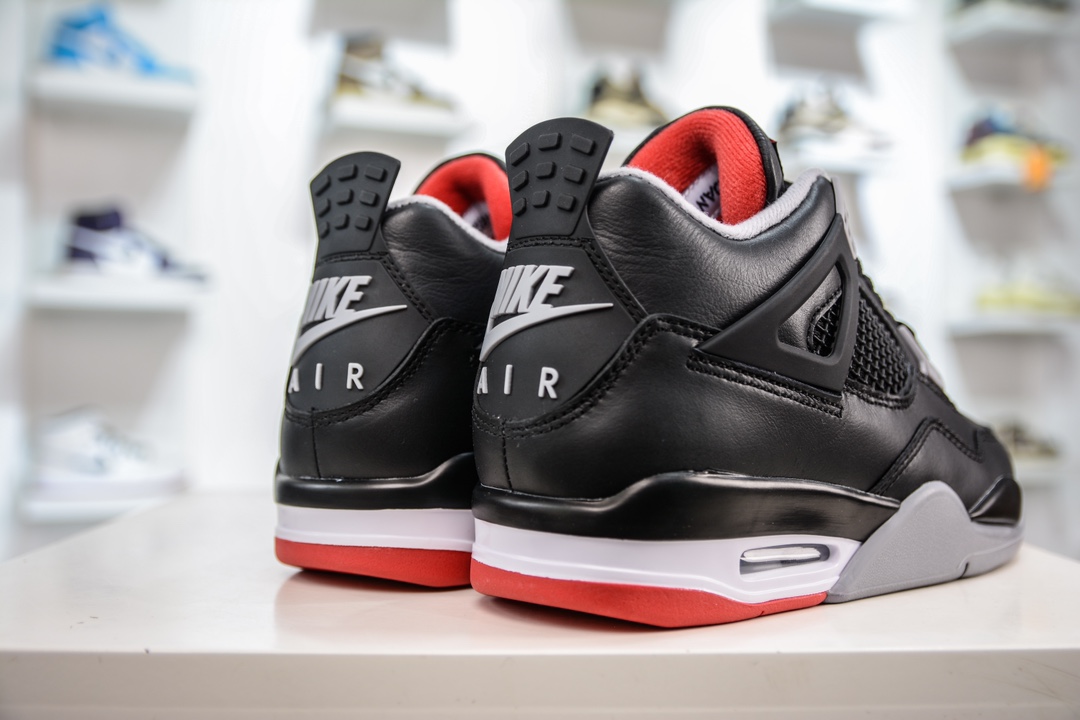 PB纯原 Jordan Air Jordan 4 ”Bred Reimagined” 耐磨透气中帮 复古篮球鞋 FV5029-006