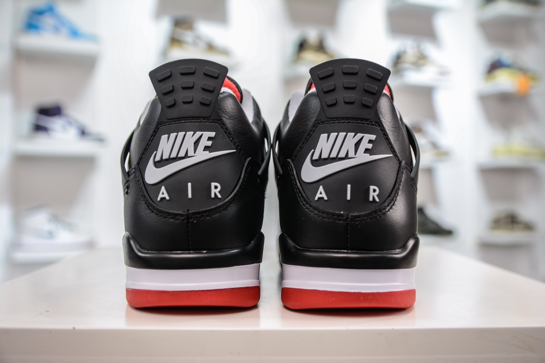 PB纯原 Jordan Air Jordan 4 ”Bred Reimagined” 耐磨透气中帮 复古篮球鞋 FV5029-006