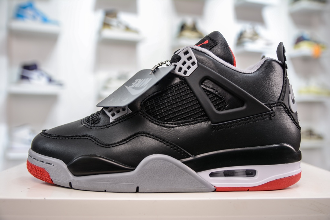 PB纯原 Jordan Air Jordan 4 ”Bred Reimagined” 耐磨透气中帮 复古篮球鞋 FV5029-006