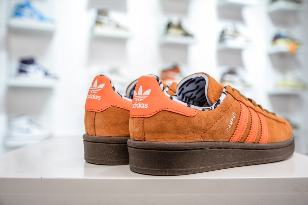 160 YH版 adidas Originals Campus 80s 面包风经典复古低帮百搭休闲运动板鞋 GW3248