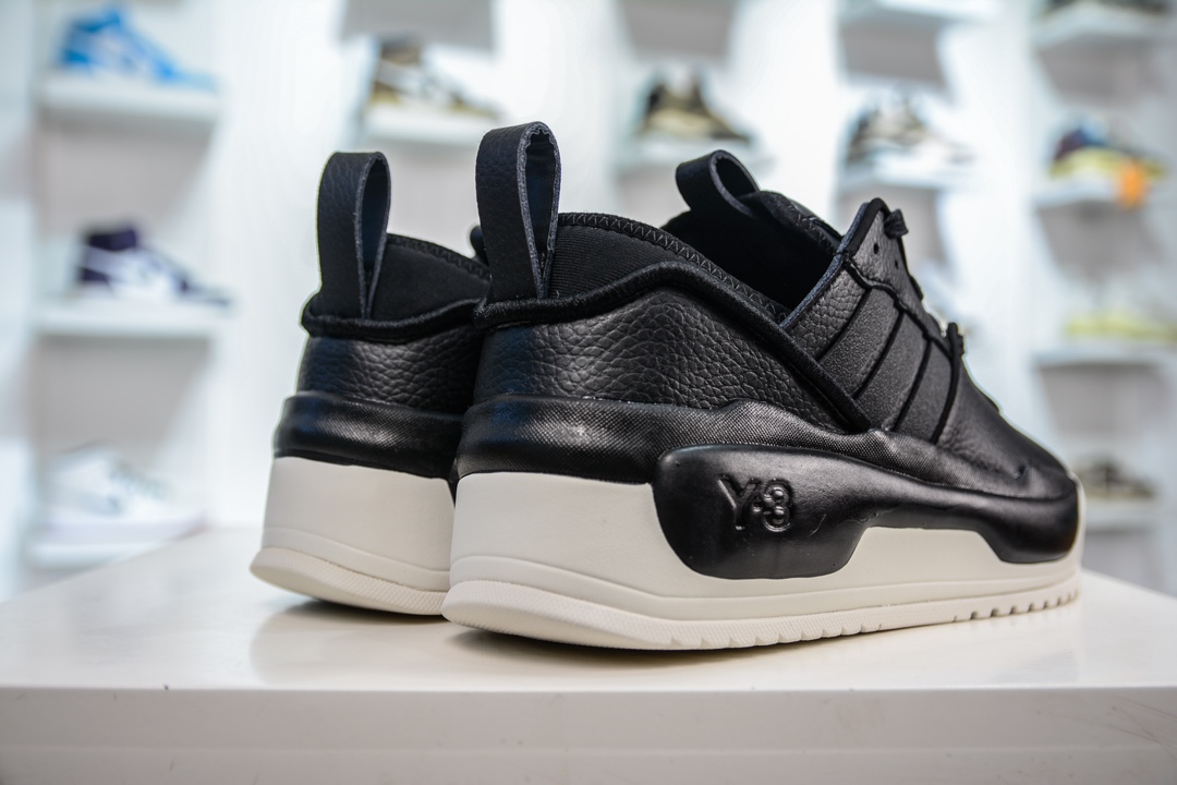 200 Y-3 Rivalry 皮革低帮时尚厚底增高板鞋 HQ5968