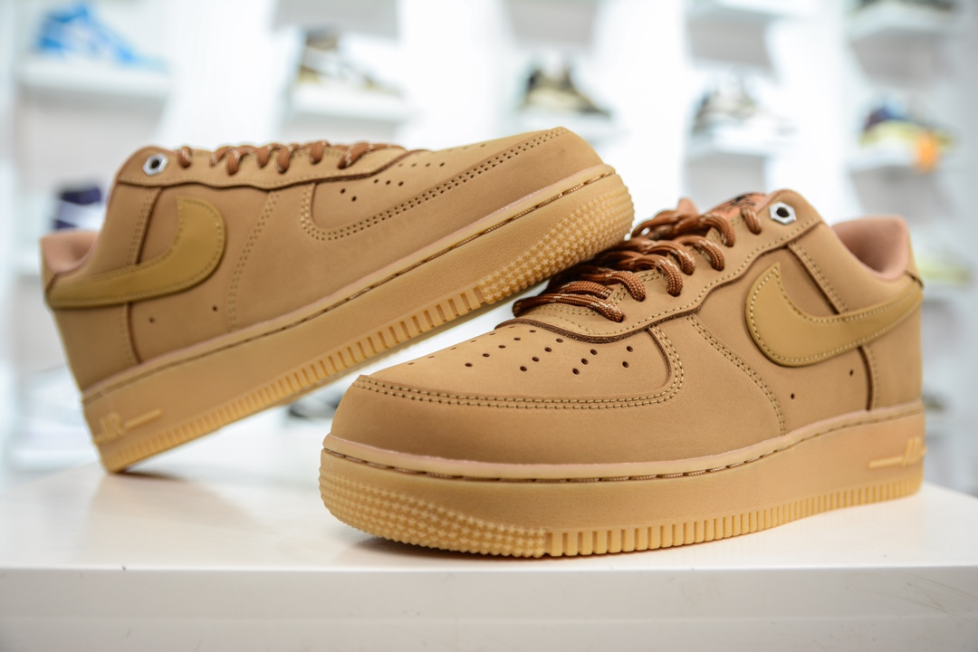 G version pure original Nike Air Force 1 Low 07 LV8 ”Wheat Flax” Air Force One Low CJ9179-200