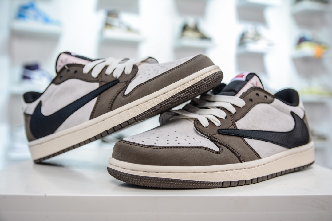 220 Fragment x Travis Scott x Air Jordan 1 Low 三方联名倒钩 DM7866-717