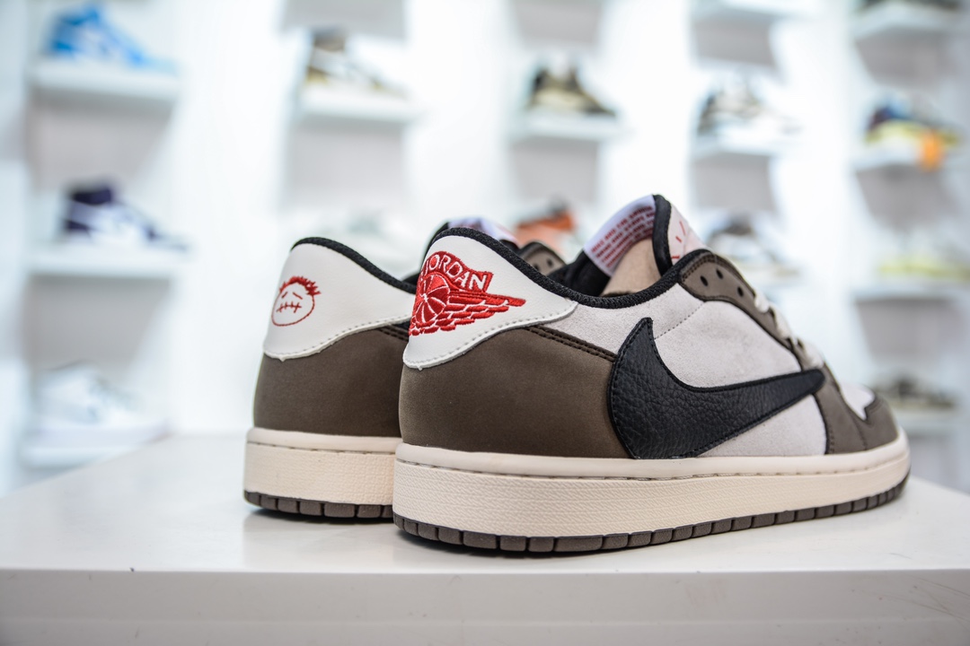 220 Fragment x Travis Scott x Air Jordan 1 Low 三方联名倒钩 DM7866-717