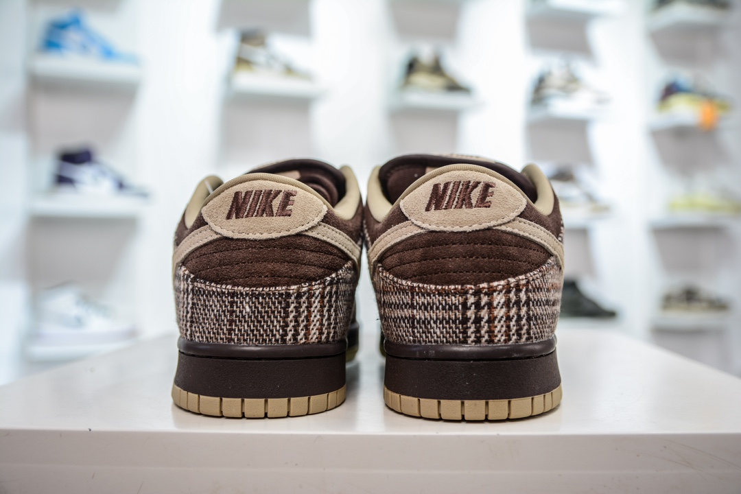 350 TOP纯原 Nike Dunk SB Low Tweed 低帮 板鞋 男款 苏格兰棕色 304292-223