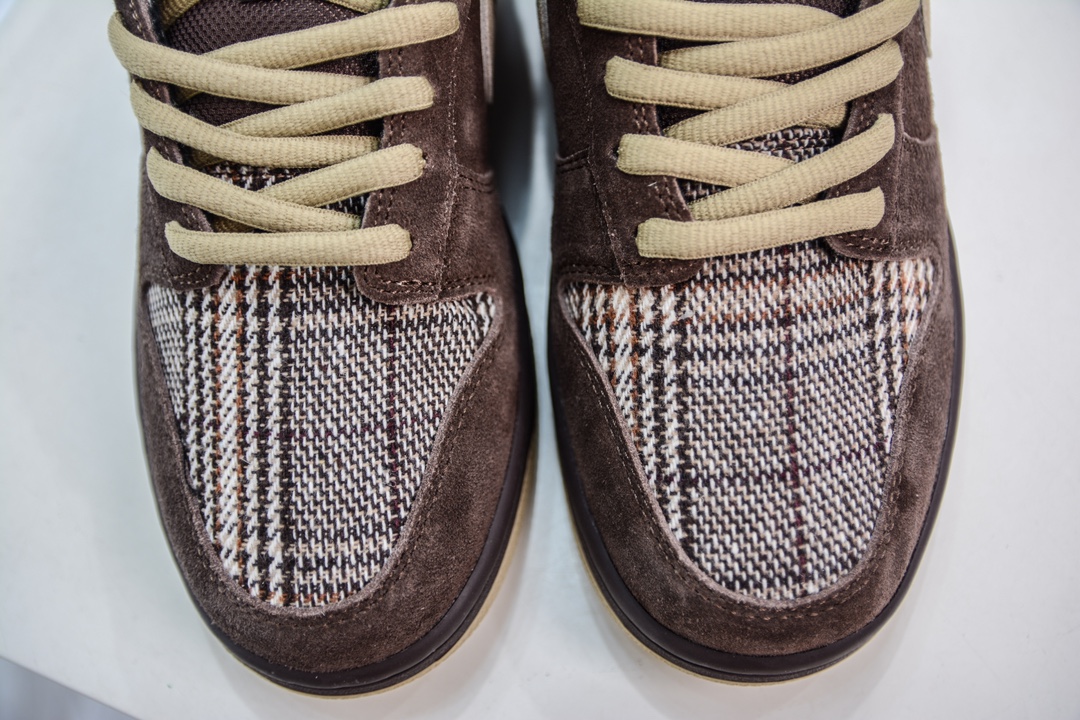 350 TOP纯原 Nike Dunk SB Low Tweed 低帮 板鞋 男款 苏格兰棕色 304292-223