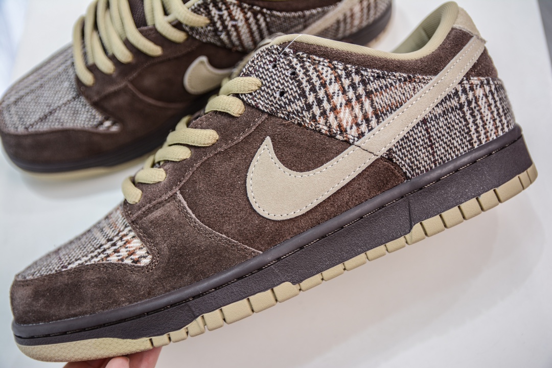 350 TOP纯原 Nike Dunk SB Low Tweed 低帮 板鞋 男款 苏格兰棕色 304292-223