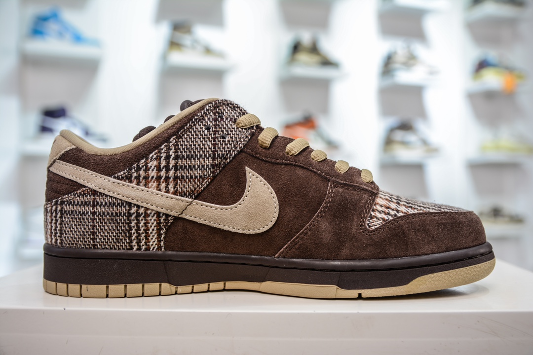 350 TOP纯原 Nike Dunk SB Low Tweed 低帮 板鞋 男款 苏格兰棕色 304292-223