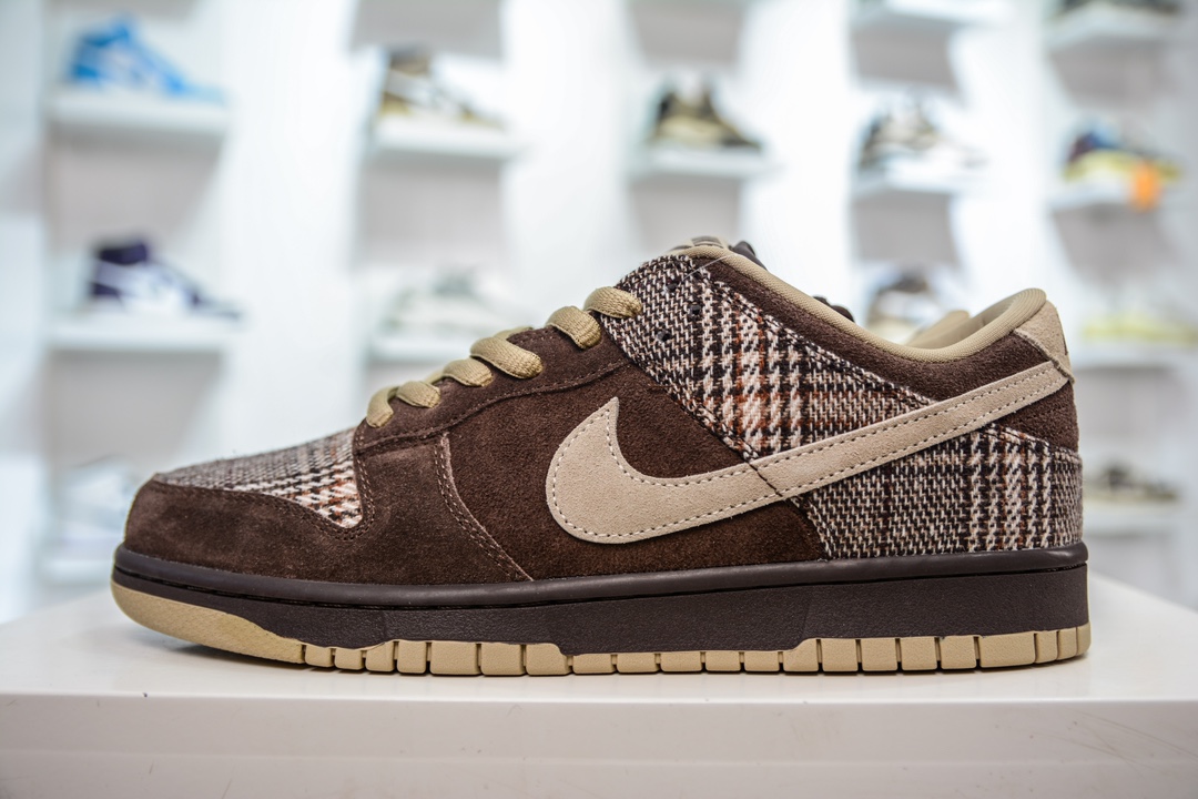 350 TOP纯原 Nike Dunk SB Low Tweed 低帮 板鞋 男款 苏格兰棕色 304292-223