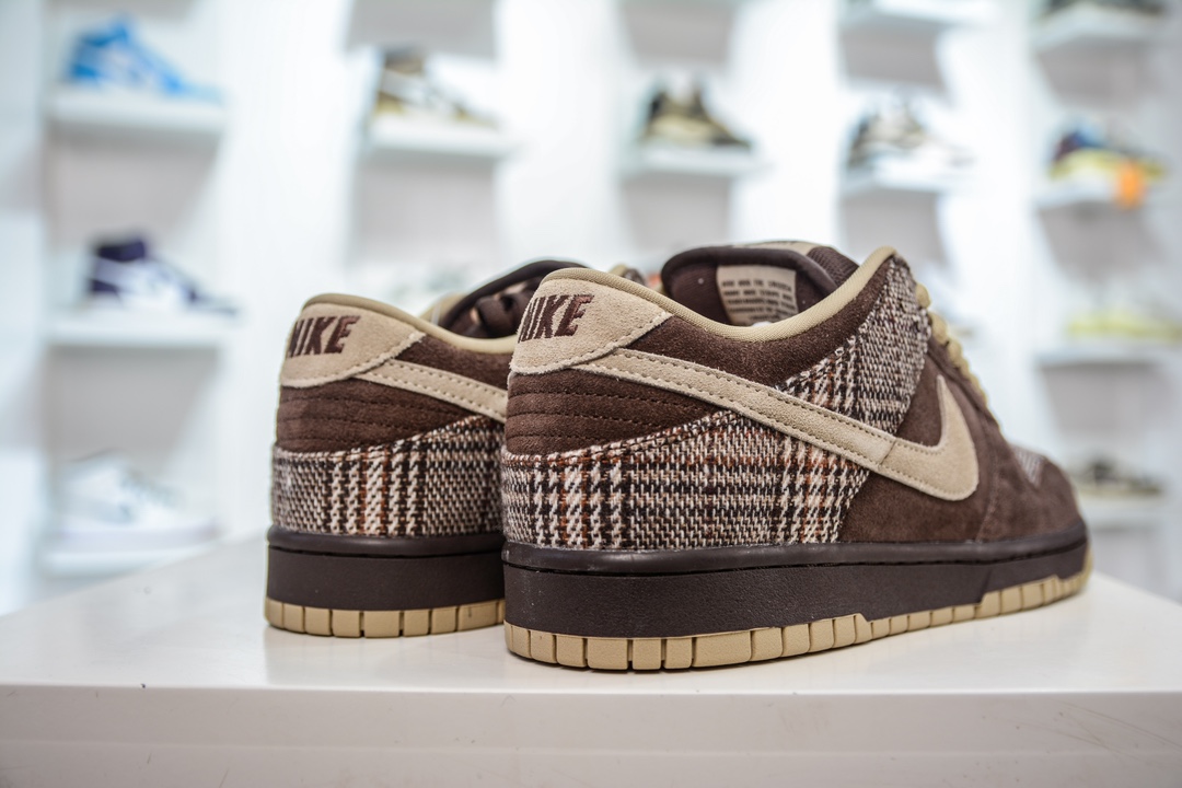 350 TOP纯原 Nike Dunk SB Low Tweed 低帮 板鞋 男款 苏格兰棕色 304292-223