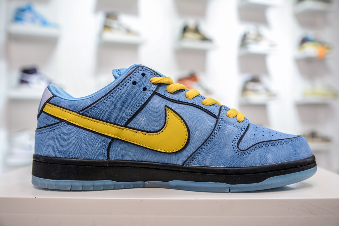 300 AY版纯原出货The Powerpuff Girls × Nike Dunk SB Low Et 小女警联名 FZ8320-400