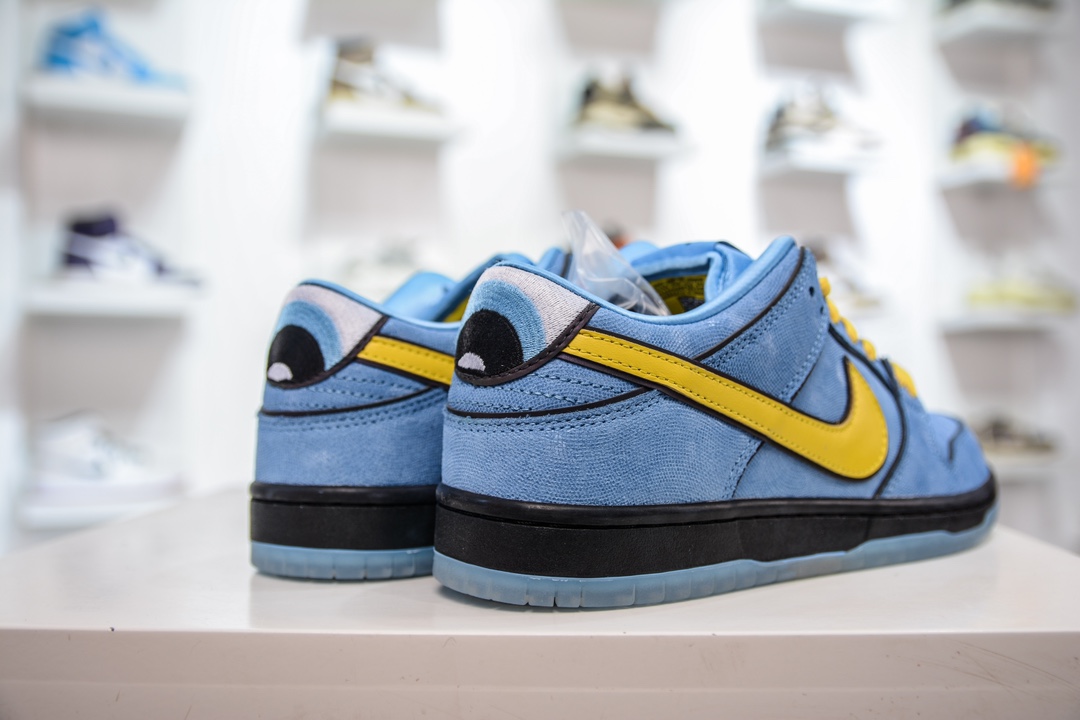 300 AY版纯原出货The Powerpuff Girls × Nike Dunk SB Low Et 小女警联名 FZ8320-400