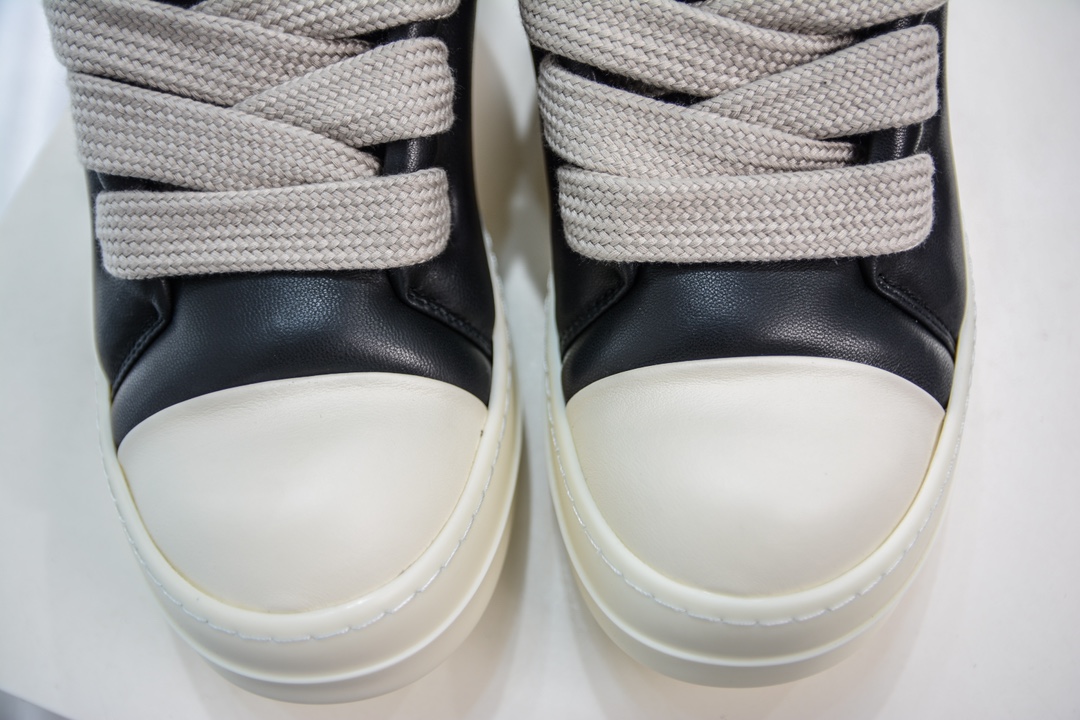 Pure original Rick Owens FW23 LUXOR Rick Owens low-top leather fashion sports sneakers bread shoes