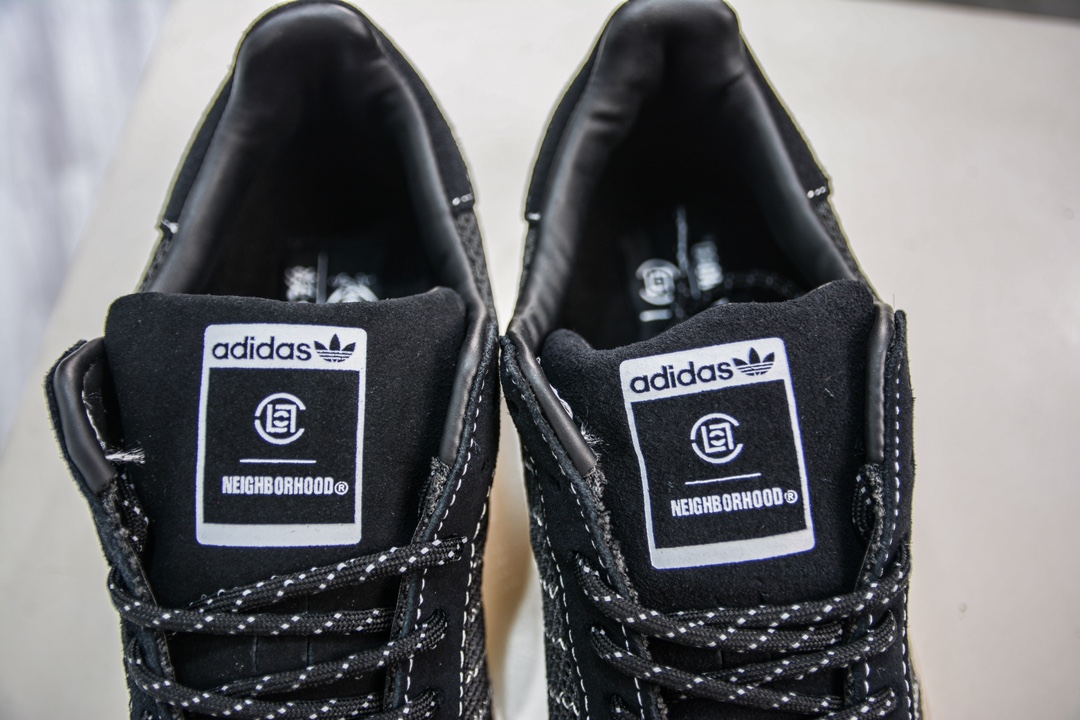 NEIGHBORHOOD x CLOT x Adidas Originals Superstar three-party joint black shell head IE8879