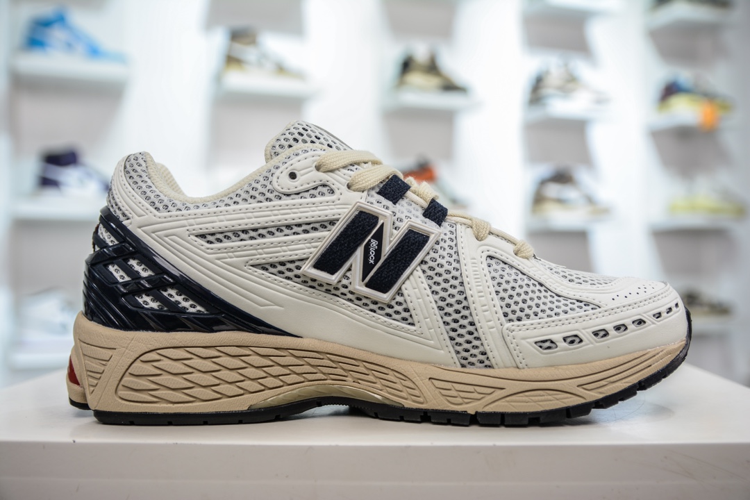 210 T版纯原 New Balance M1906RR 白红条 NB新百伦系列复古老爹风休闲运动慢跑鞋