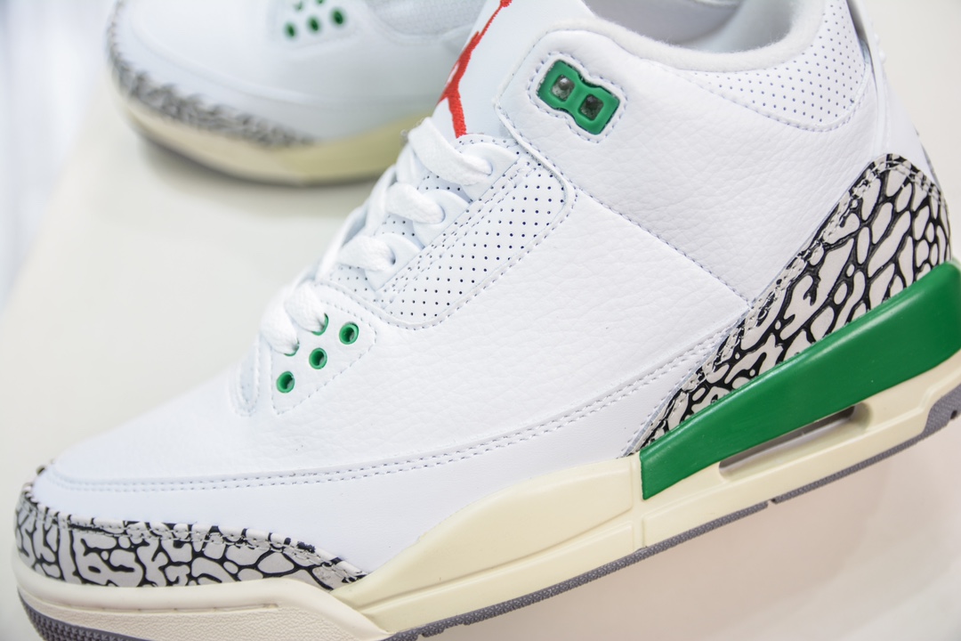 T版 性价比品质首选 Jordan Air Jordan 3 Retro ”Lucky Green” 潮流复古篮球鞋 CK9246-136