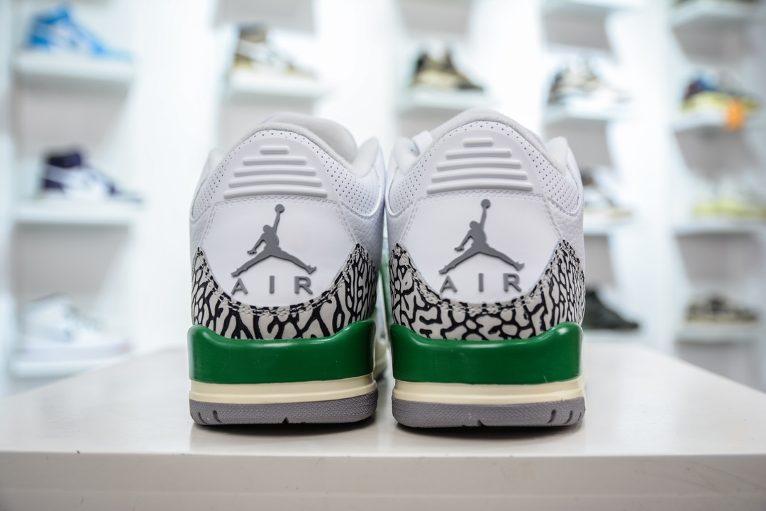 T版 性价比品质首选 Jordan Air Jordan 3 Retro ”Lucky Green” 潮流复古篮球鞋 CK9246-136