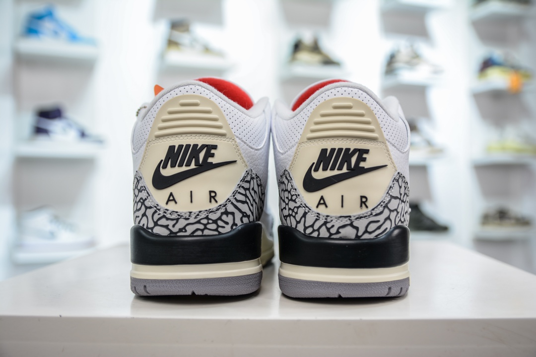 220 T版 性价比品质首选 Jordan Air Jordan 3 White Cement Reimagined 白水泥做旧 DN3707-100