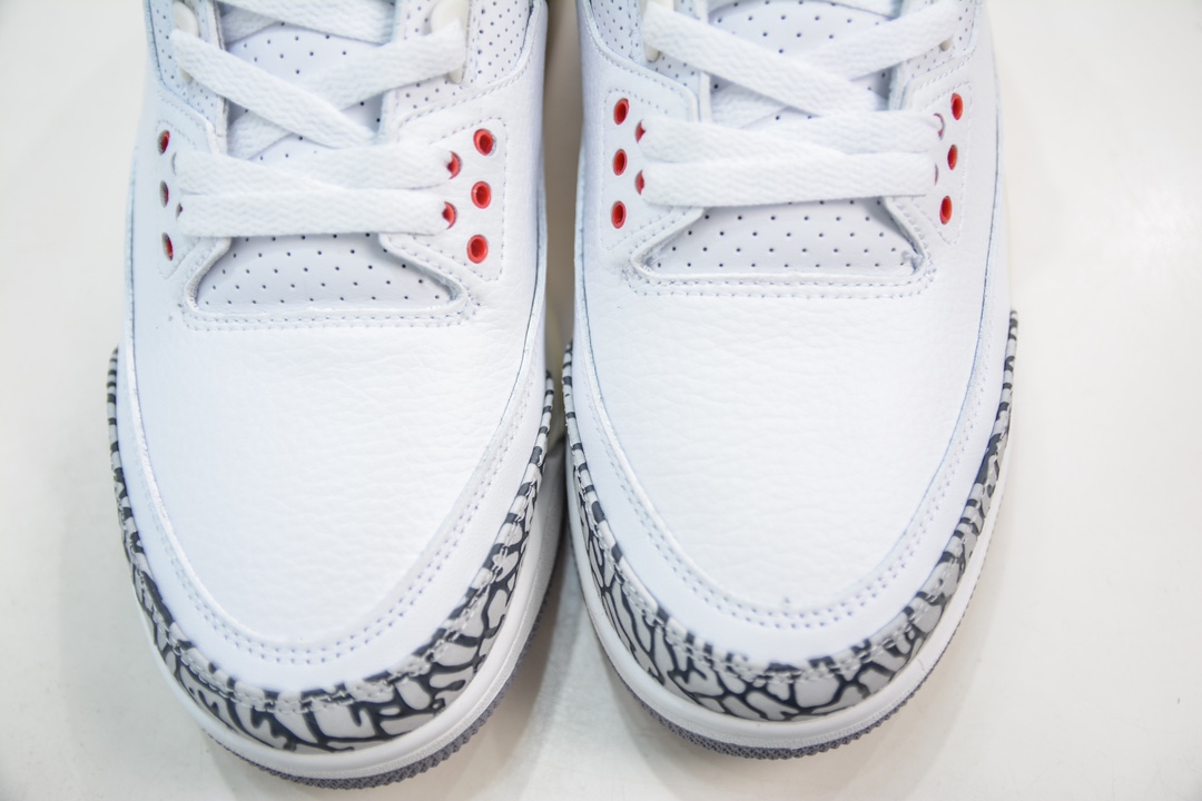 220 T版 性价比品质首选 Jordan Air Jordan 3 White Cement Reimagined 白水泥做旧 DN3707-100