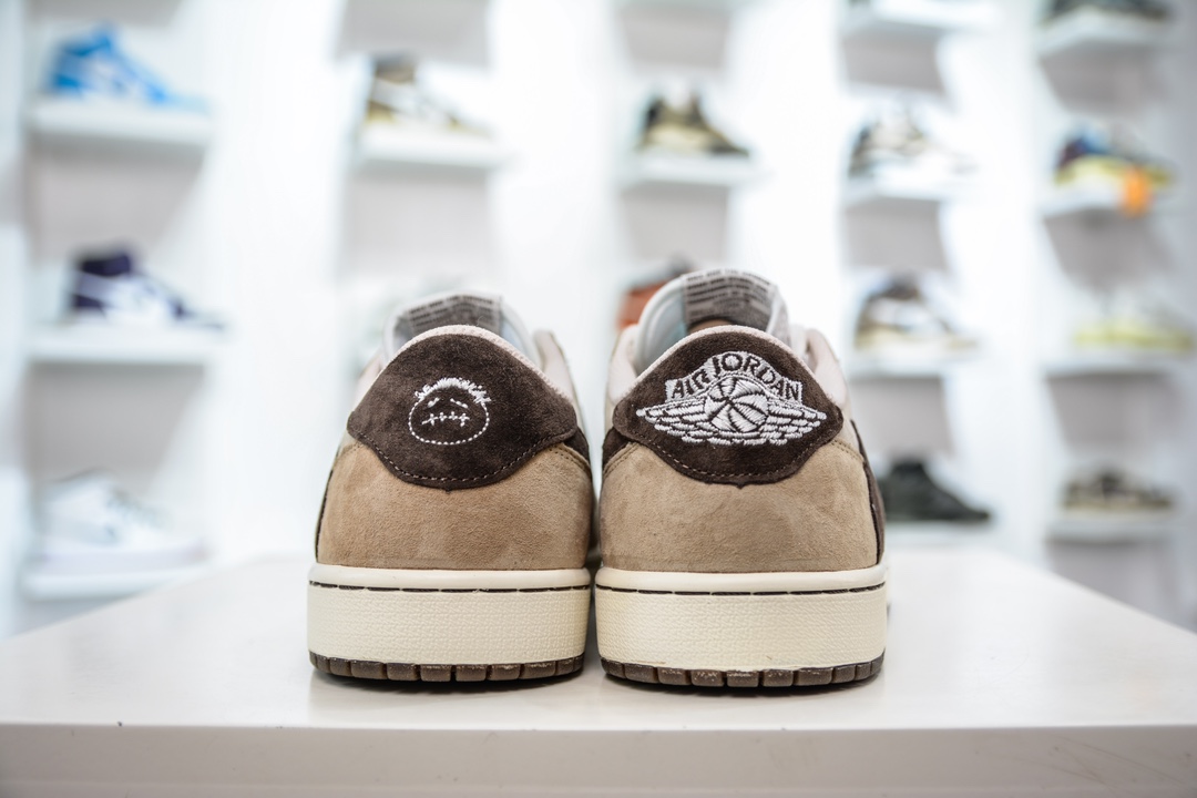 220 Fragment x Travis Scott x Air Jordan 1 Low 三方联名倒钩   DM7866-111