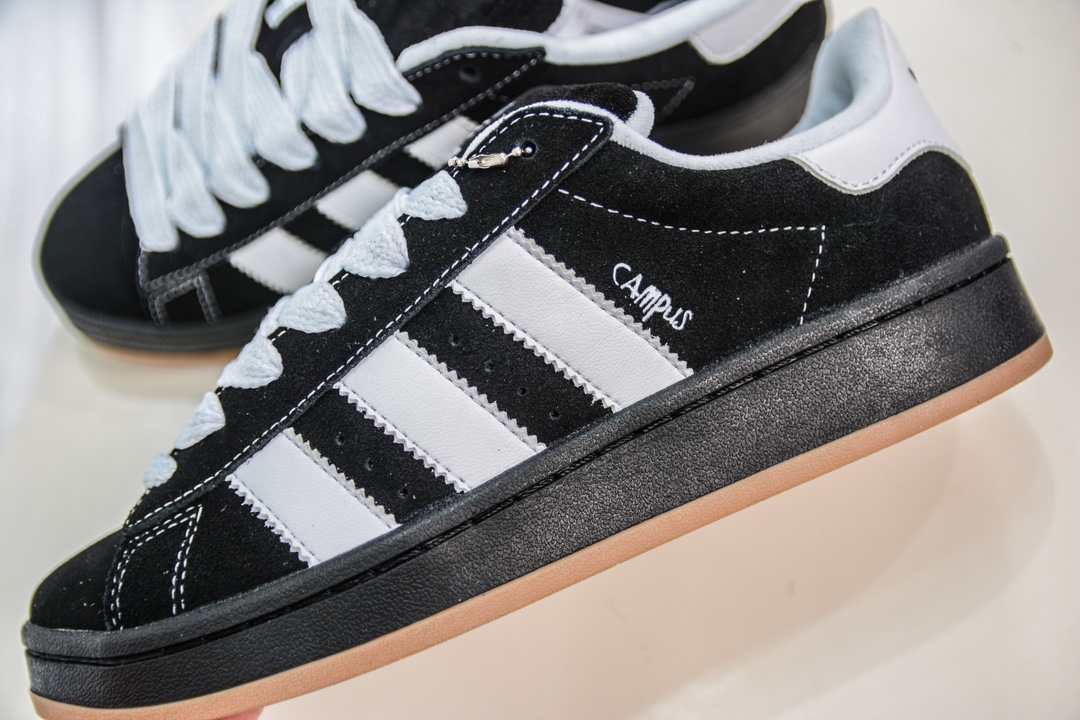 Adidas Originals Campus 00s Small Bread Black and White Raw Rubber Sole Color 2023 Latest Platform Dedicated IG0792