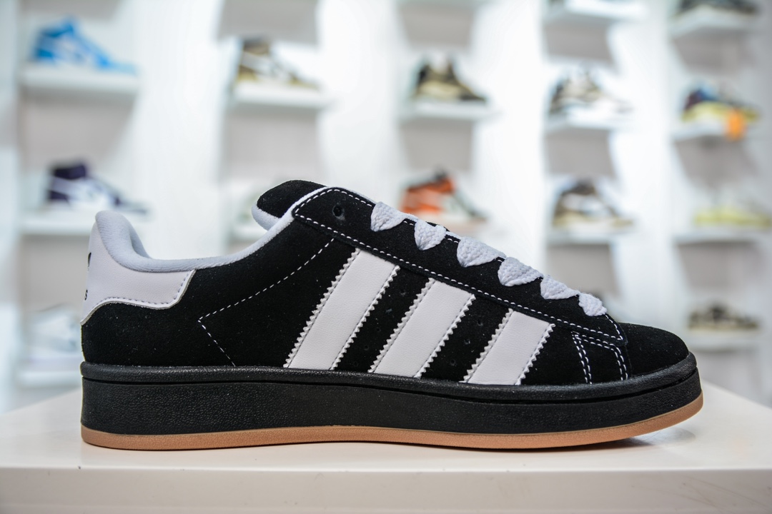 Adidas Originals Campus 00s Small Bread Black and White Raw Rubber Sole Color 2023 Latest Platform Dedicated IG0792