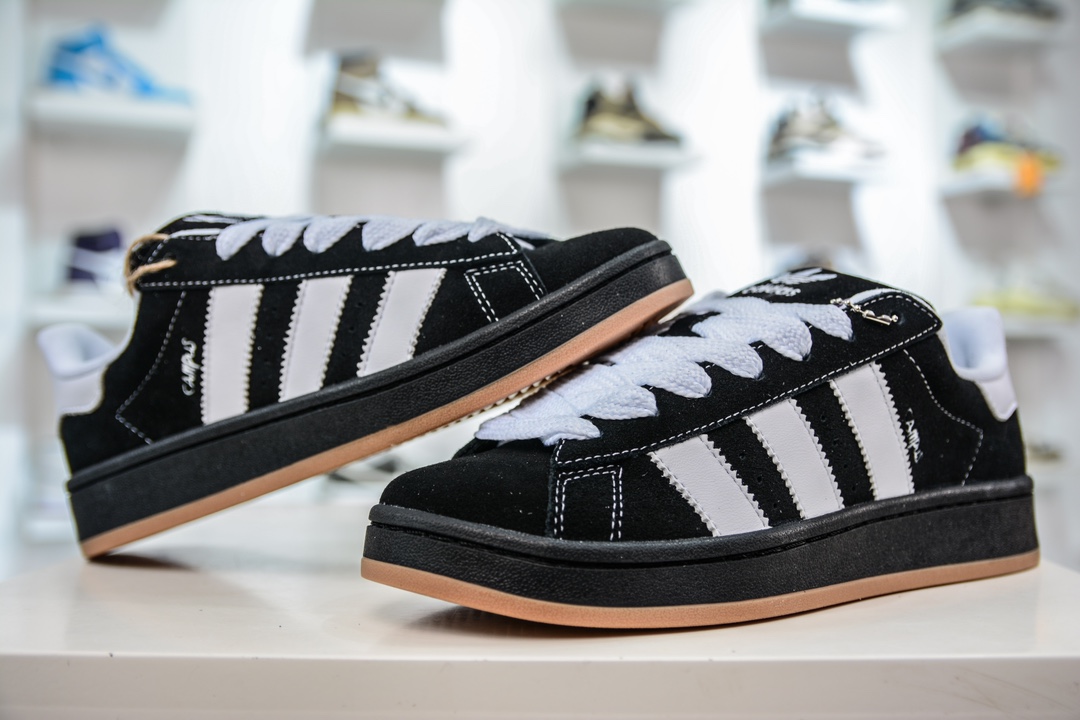 Adidas Originals Campus 00s Small Bread Black and White Raw Rubber Sole Color 2023 Latest Platform Dedicated IG0792