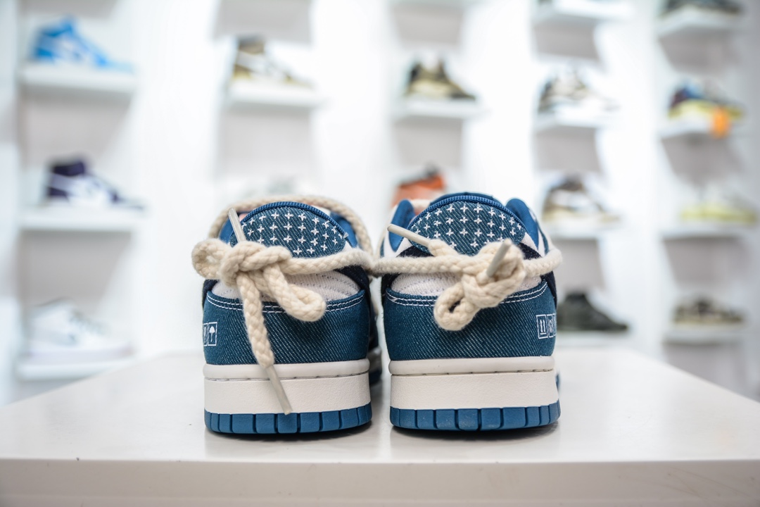 260 YC纯原 Nike Dunk Low 黑曜石 刺子绣 牛仔蓝  DV0834-101