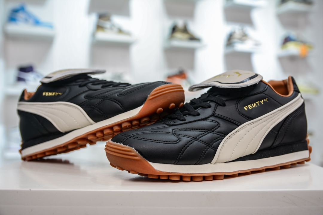 180 FENTY x PUMA Avanti 长舌鞋款398672-01 奶咖黑