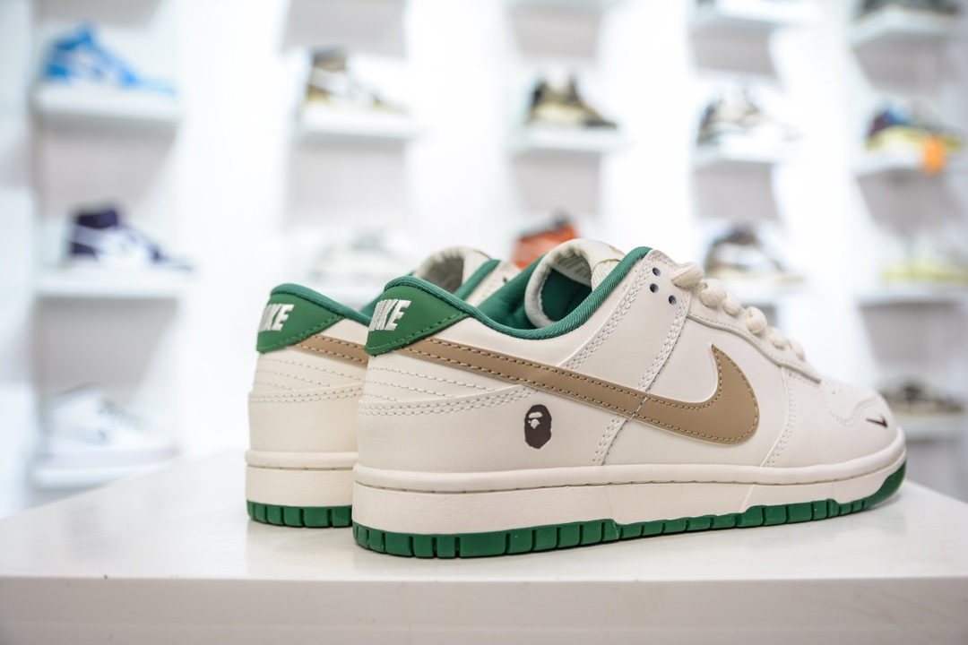 260 Nike SB Dunk Low x BAPE 米白黄绿  XH0923-154