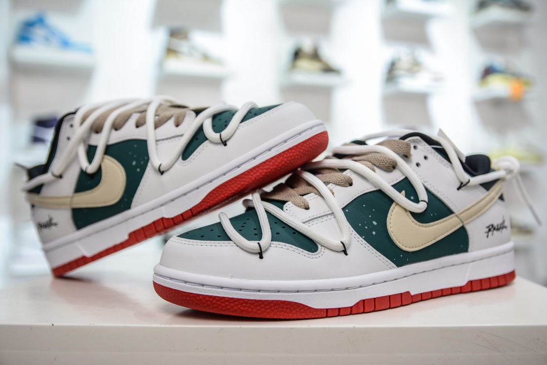 240 YC版纯原 Nike Dunk Low 向限探索 绿白棕  FD9762-061