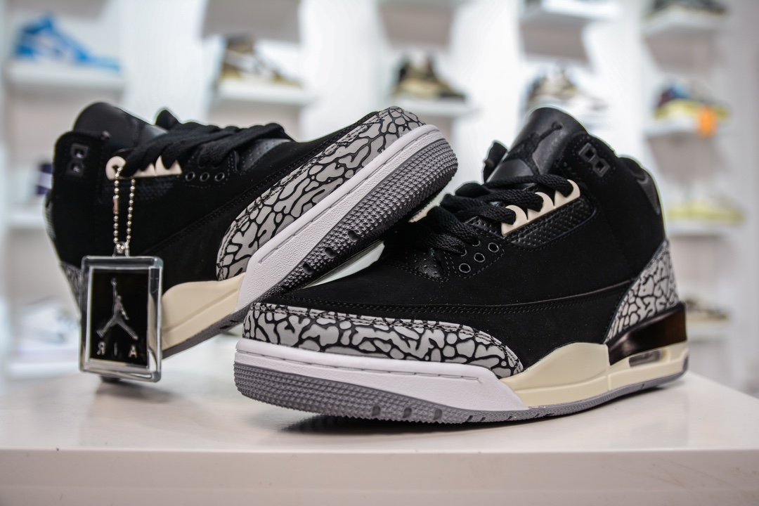 220  Air Jordan AJ3 Retro 黑爆裂纹  CK9246-001