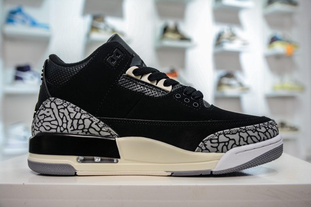 220  Air Jordan AJ3 Retro 黑爆裂纹  CK9246-001