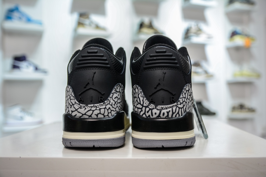 220  Air Jordan AJ3 Retro 黑爆裂纹  CK9246-001