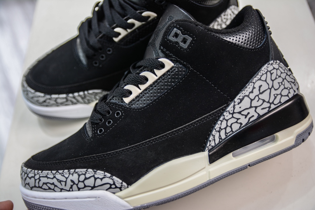 220  Air Jordan AJ3 Retro 黑爆裂纹  CK9246-001