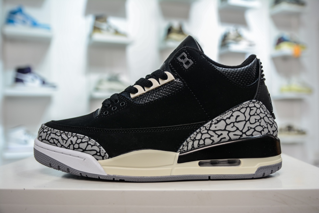 220  Air Jordan AJ3 Retro 黑爆裂纹  CK9246-001