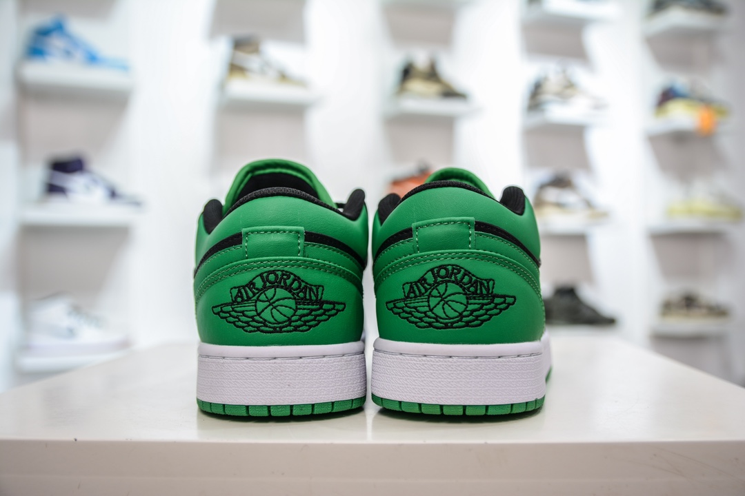 170 T版纯原 Jordan Air Jordan 1 Low "Lucky Green" 防滑耐磨 低帮 复古篮球鞋  553558-065