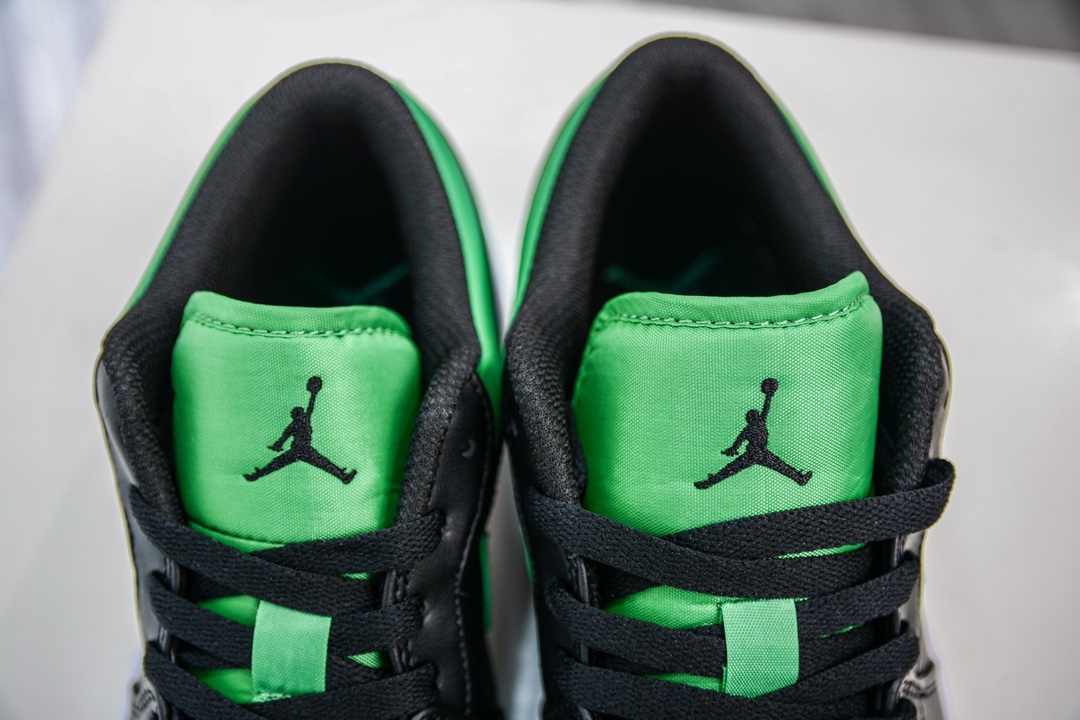 170 T版纯原 Jordan Air Jordan 1 Low "Lucky Green" 防滑耐磨 低帮 复古篮球鞋  553558-065