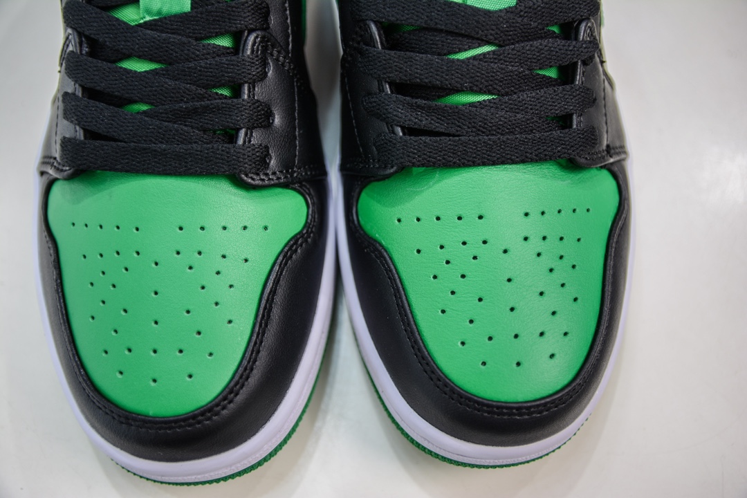 170 T版纯原 Jordan Air Jordan 1 Low "Lucky Green" 防滑耐磨 低帮 复古篮球鞋  553558-065