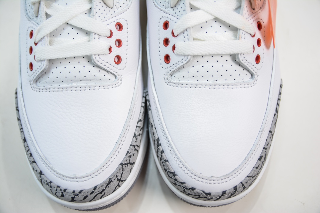 380 LJ版纯原 Jordan Air Jordan 3 Retro "White Cement Reimagined" 皮革 DN3707-100