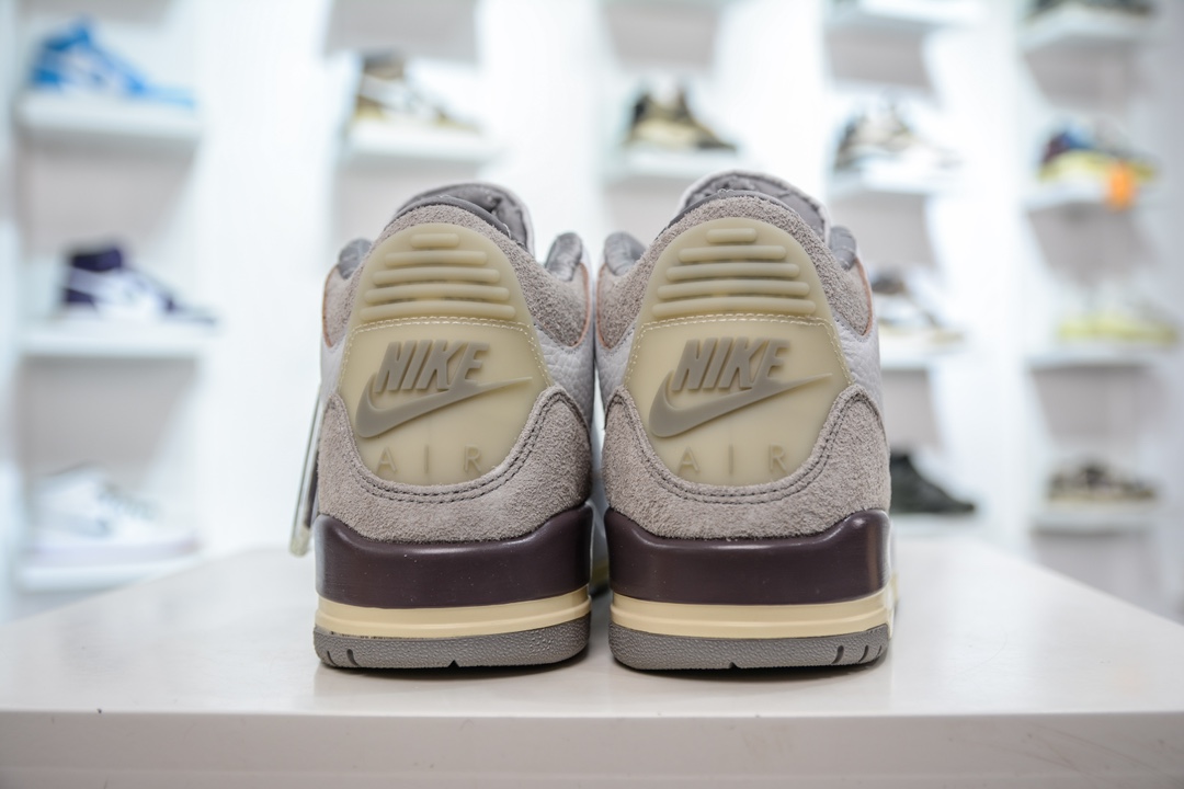 LJ version of the pure original A Ma Mani¨¦re x Air Jordan AJ3 Retro AMM joint white purple gray DH3434-110