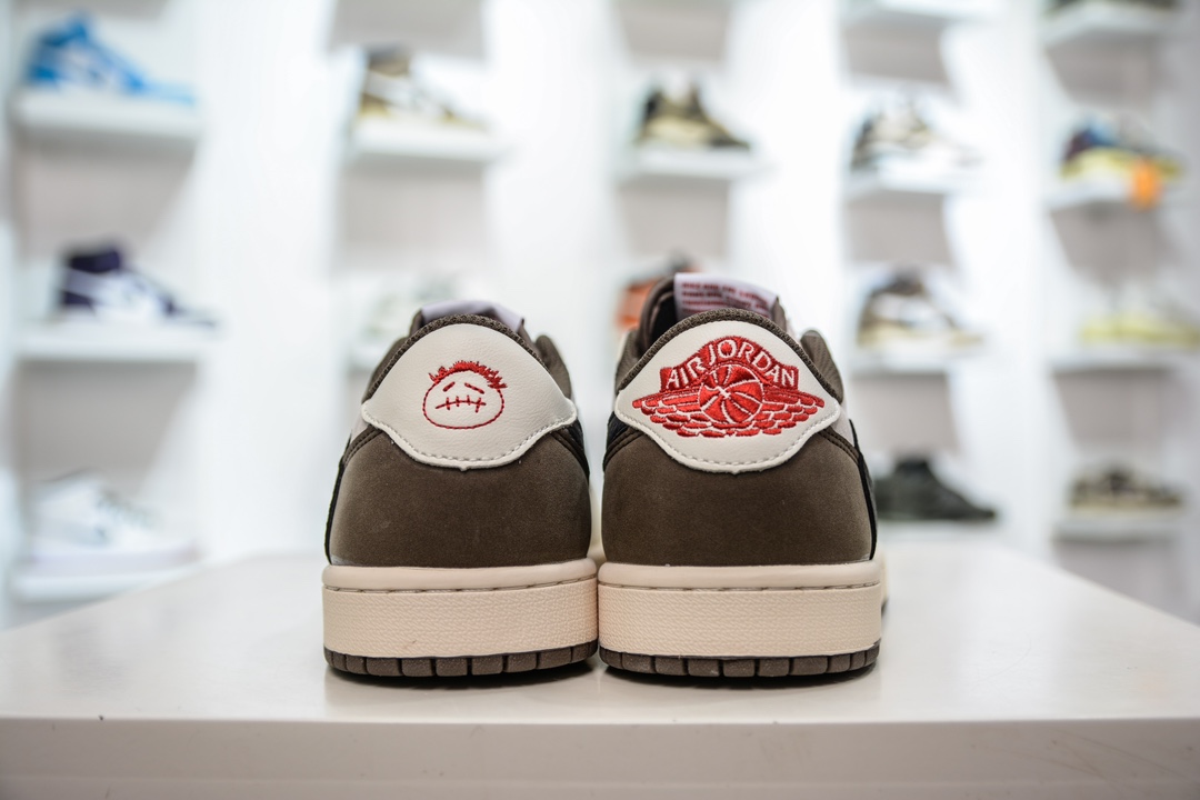 220 Fragment x Travis Scott x Air Jordan 1 Low 三方联名倒钩 DM7866-715