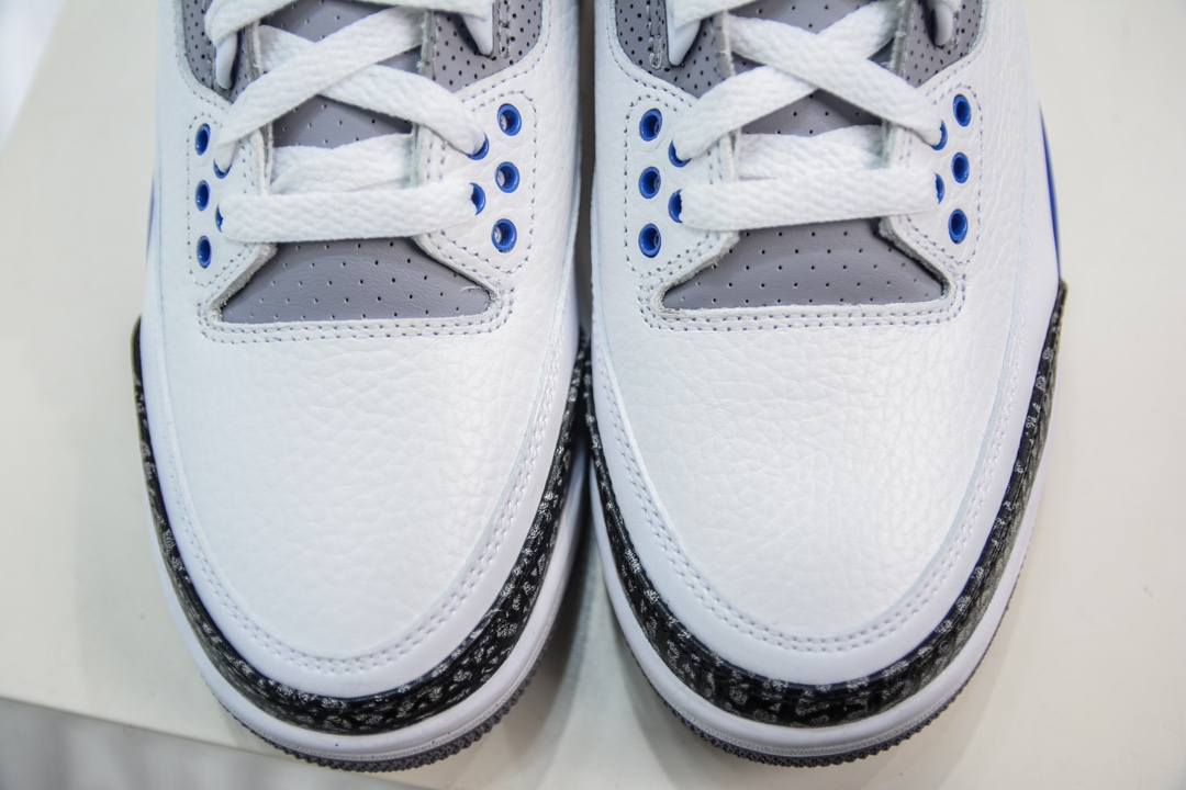 LJ version of the original Jordan Air Jordan 3 retro ”racer blue” small lightning CT8532-145