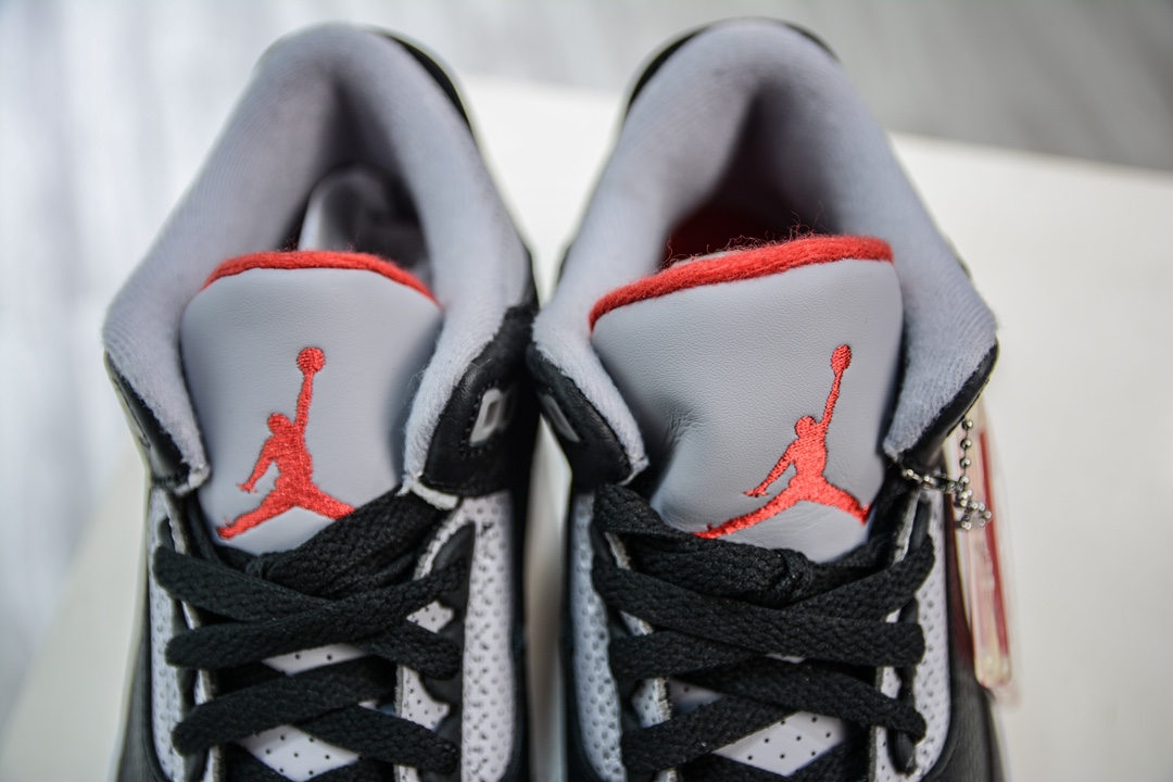 LJ version of the original Jordan Air Jordan 3 Retro ”Black Cement” black cement 854262-001